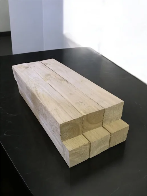 Дуб необработанный бруски 60х5х5 см 6 шт, 5x5 см, 6 шт, фото 2