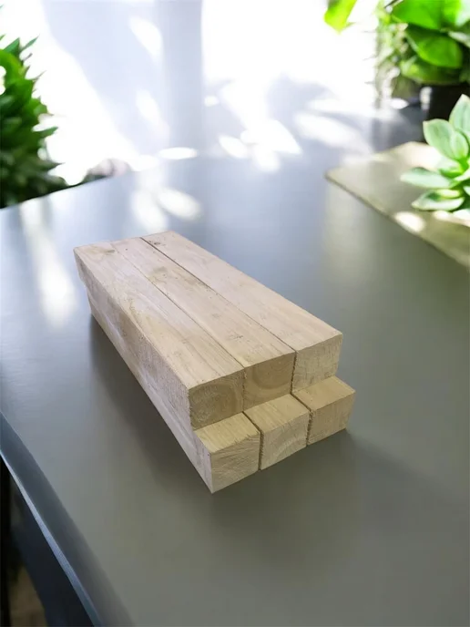Дуб необработанный бруски 60х5х5 см 6 шт, 5x5 см, 6 шт, фото 3