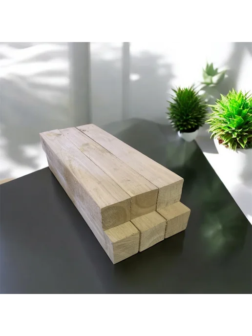 Дуб необработанный бруски 60х5х5 см 6 шт, 5x5 см, 6 шт, фото 5