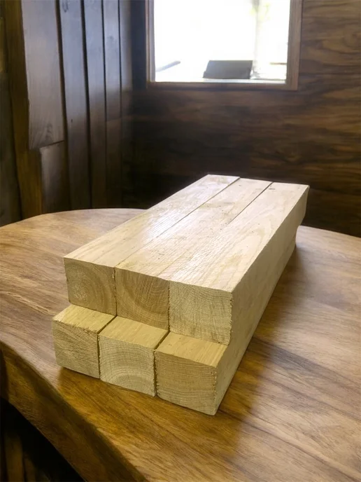 Дуб необработанный бруски 60х5х5 см 6 шт, 5x5 см, 6 шт, фото 8