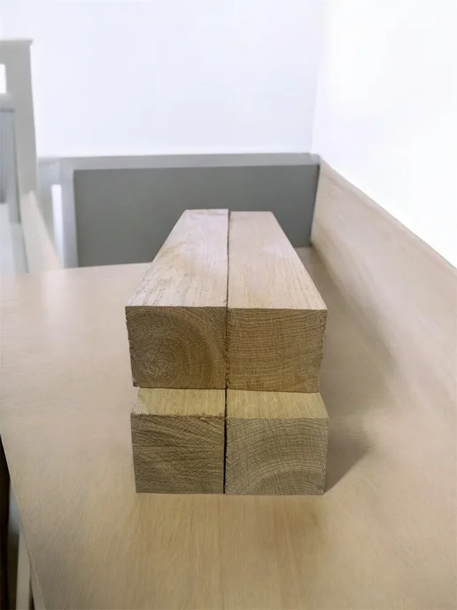 Дуб необработанный бруски 60х5х5 см 6 шт, 5x5 см, 4 шт, фото 5