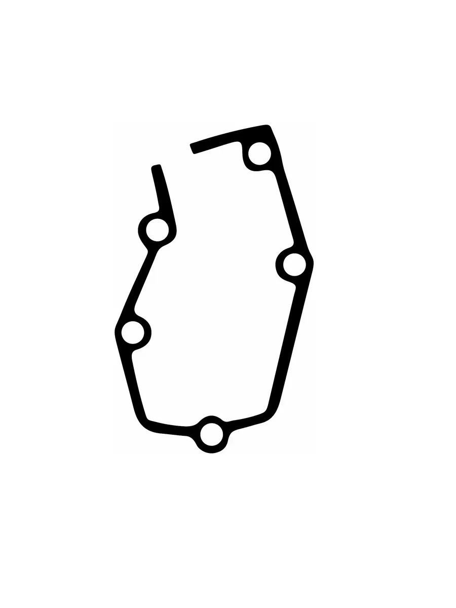 Прокладка правой крышки для Kawasaki (0,6 мм)