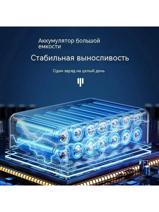 OKALEE Газонокосилка электрическая Несамоходная Синий, синий, фото 4