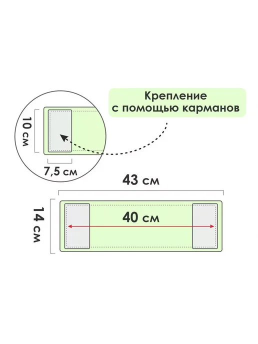 PERFECTO LINEA Сменная насадка для швабры Solid из микрофибры серая, 43x12.5 см, фото 2