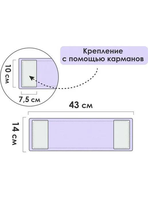PERFECTO LINEA Сменная насадка для швабры из микрофибры лиловая 44-432021, вариант, фото 8
