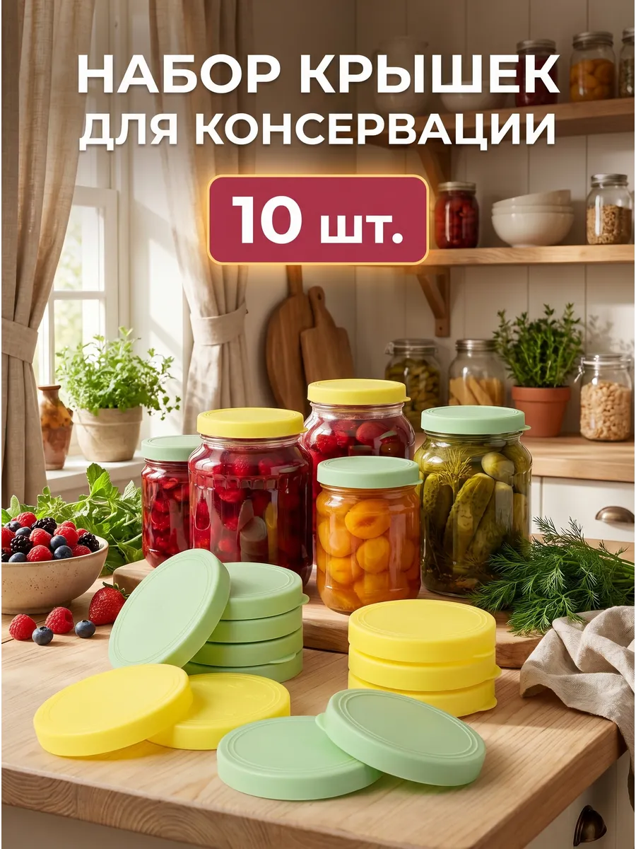 Набор крышек для консервирования, 10 шт