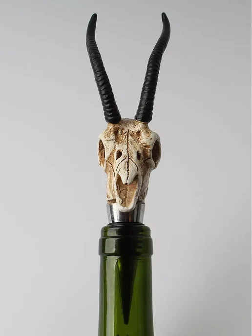 LAWE HOME Пробка для бутылки вина Antelope Skull 178 мм, черный, фото 4