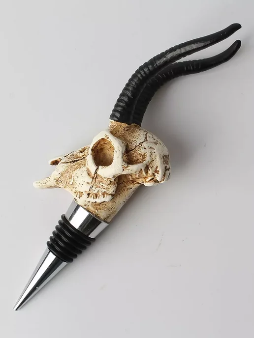 LAWE HOME Пробка для бутылки вина Antelope Skull 178 мм, черный, фото 6