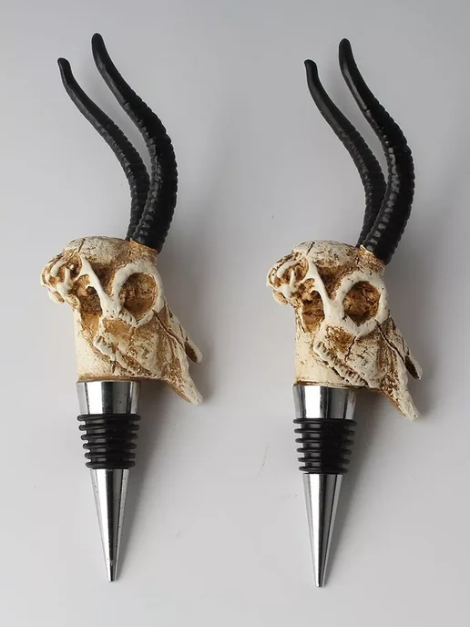 LAWE HOME Пробка для бутылки вина Antelope Skull 178 мм, черный, фото 8