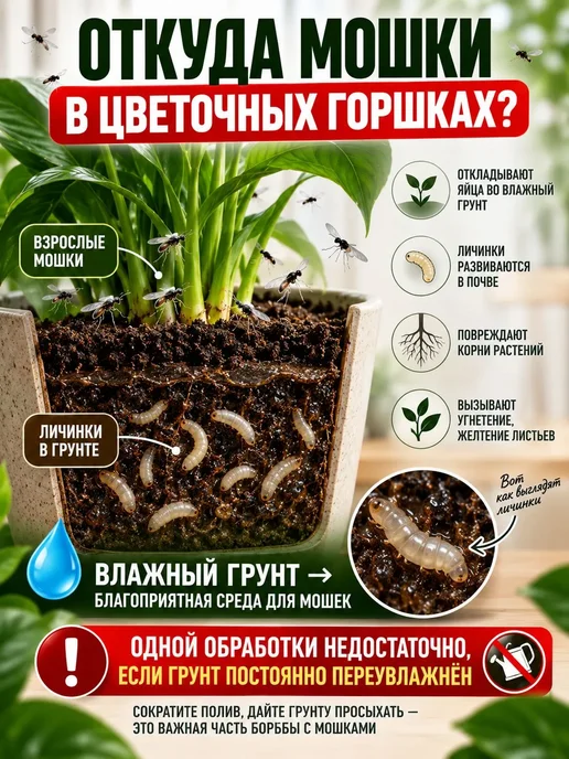 Чудозем Спрей от вредителей для растений, от мошек, белокрылки и тли, 500 мл, фото 2