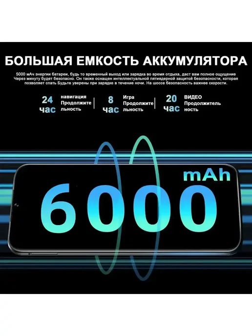 Смартфон TECHAURA I17 12/512 ГБ, черный, фото 2