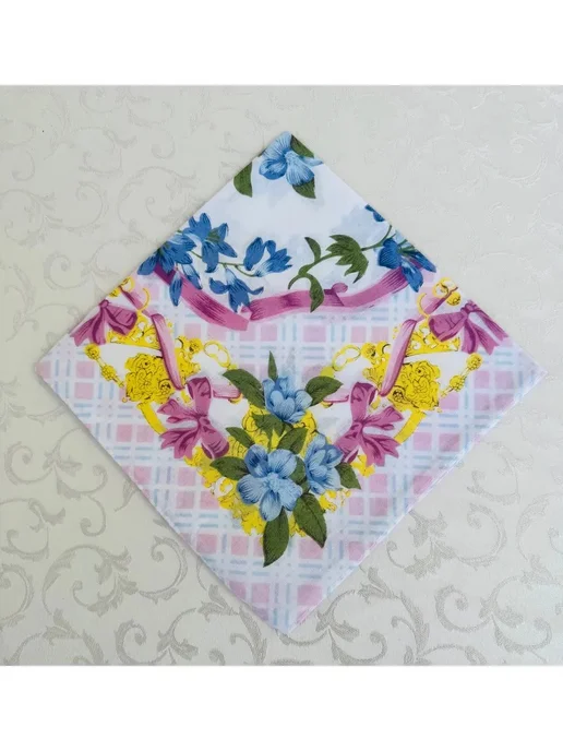 Lapastel Набор носовых платков 3 шт 40х40 см хлопок карманные, 40x40 см, 3 шт, фото 3