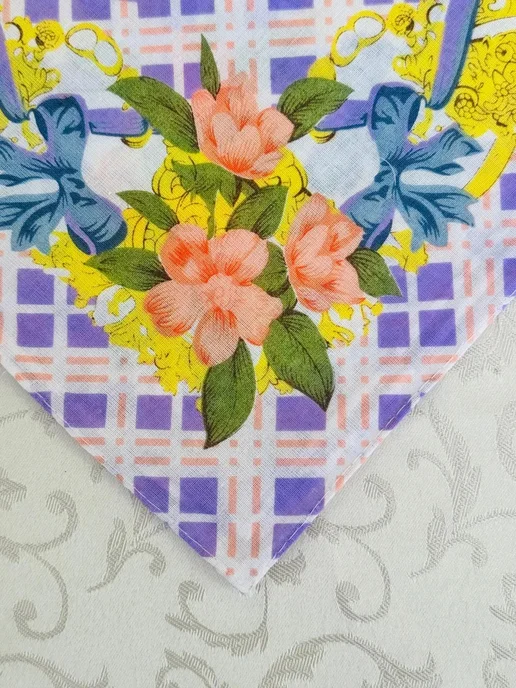 Lapastel Набор носовых платков 3 шт 40х40 см хлопок карманные, 40x40 см, 3 шт, фото 7