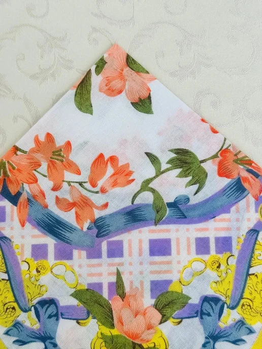 Lapastel Набор носовых платков 3 шт 40х40 см хлопок карманные, 40x40 см, 3 шт, фото 8