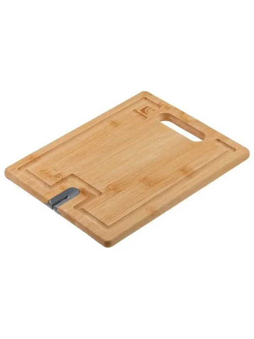 PERFECTO LINEA Доска разделочная бамбук с точилкой для ножей 33х23х1,5 см, 28x22x1.5 см, фото 7
