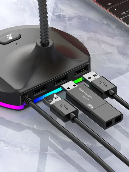 MRM-POWER USB микрофон офисный настольный МК-09А, черный, фото 3