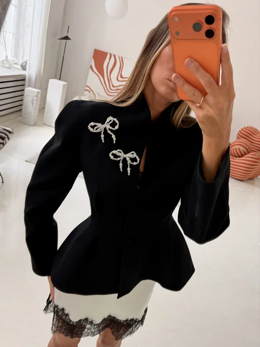PACH PACH Брошь булавки жемчужные бантики 2 шт, 2 шт, фото 3