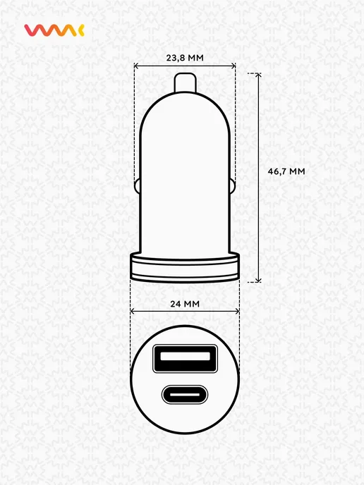 Автомобильная зарядка для Tecno Spark 30C быстрая АЗУ, вариант, фото 3