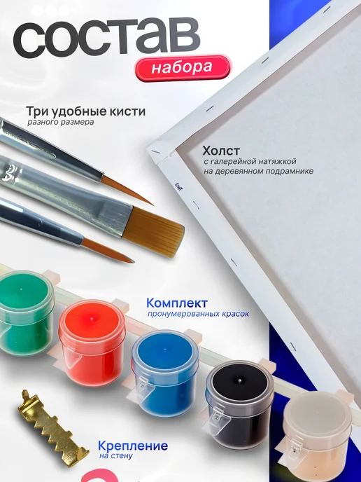 Картины по номерам - Capybarroom Картина по номерам Боди-арт, черный, фото 3