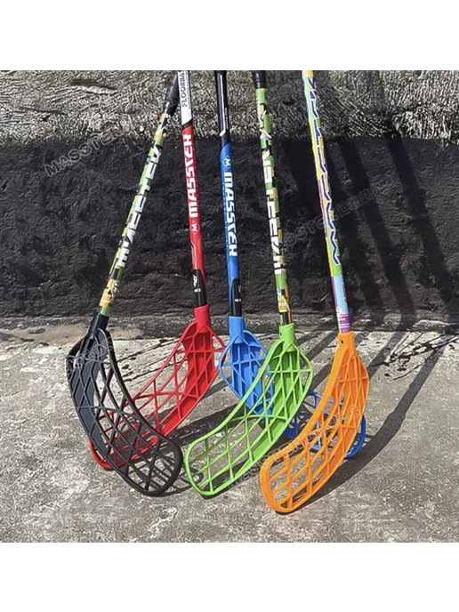 Клюшка для флорбола MASSTEK ALLOY 100 см (левый хват), 95 см, красный, фото 7