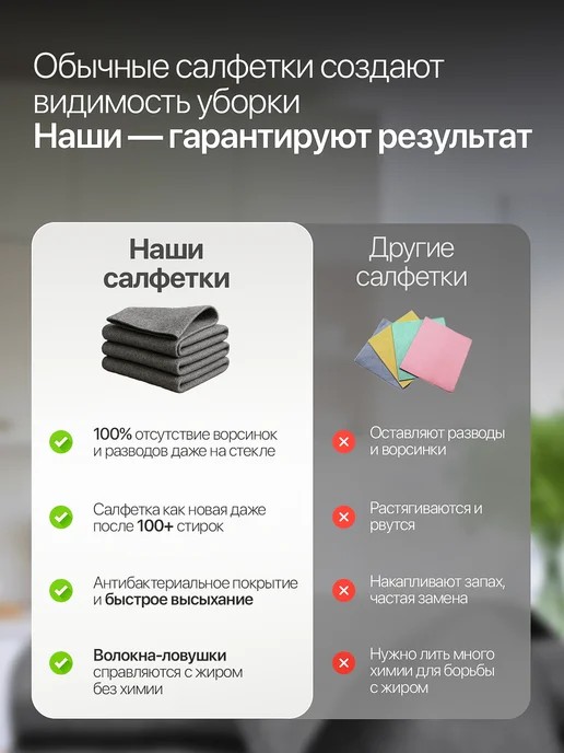 EVABold Чудо салфетка из микрофибры по корейской технологии 3 штуки, серый, фото 6