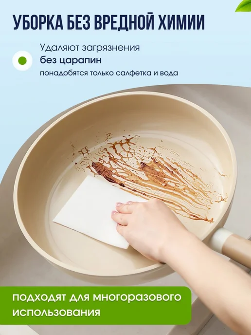 Меламиновые губки-салфетки для уборки универсальные, 48 шт, 48 шт, фото 5