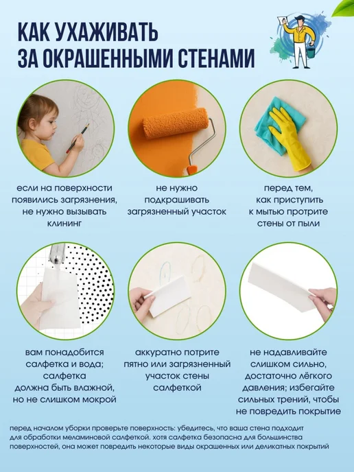 Меламиновые губки-салфетки для уборки универсальные, 48 шт, 48 шт, фото 7