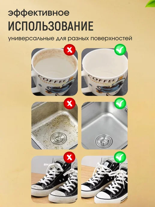 Меламиновые губки-салфетки для уборки универсальные, 48 шт, 18 шт, фото 5