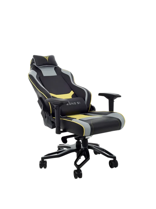 ZONE-51 Кресло компьютерное игровое Cyberpunk YG Yellow-Grey, черный, фото 3