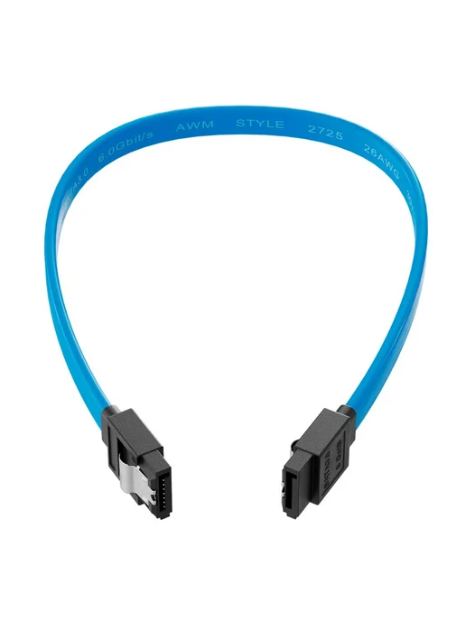 GSMIN Кабель интерфейсный SATA3 7-pin, для жестких дисков, 2 штуки, синий, фото 2