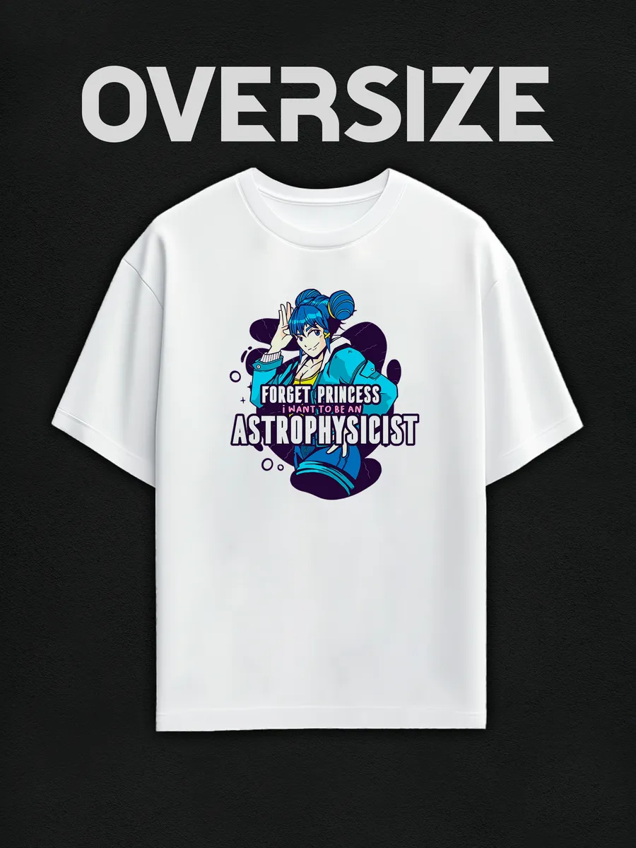 Футболка оверсайз с принтом в стиле аниме
