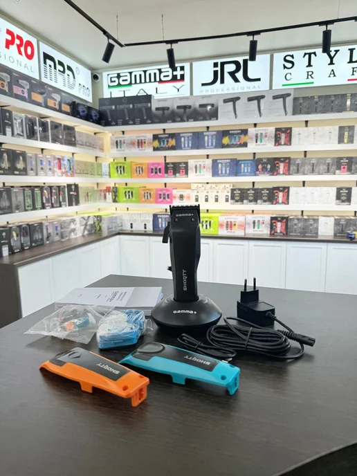 Gamma Piu Машинка для стрижки GAMMA+ SHORTY CLIPPER Black Diamond DLC, черный, фото 8