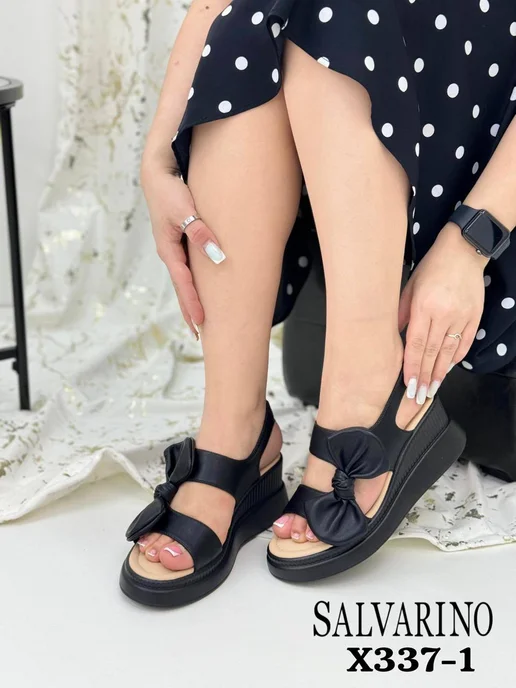 IRODA Босоножки на платформе летние, черный, фото 2