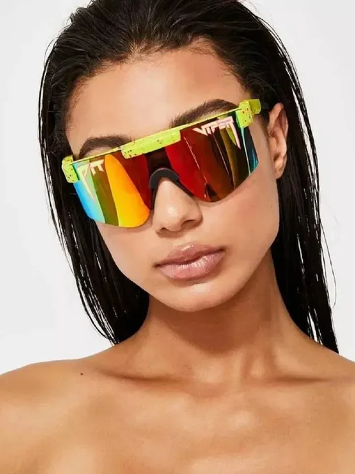 Спортивные солнцезащитные очки от Pit Viper 2000, желтый, фото 6