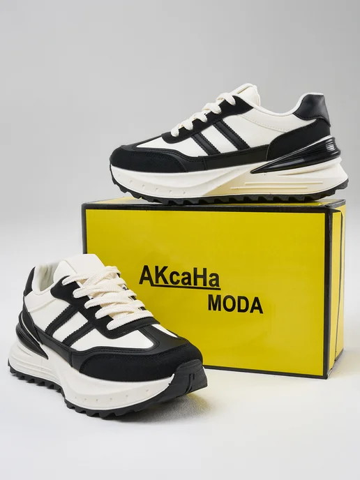 AKcaHa MODA Кроссовки демисезонные для спорта, черный, фото 2