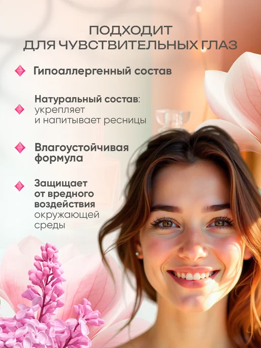 Тушь для ресниц удлиняющая и объемная, черный, фото 3