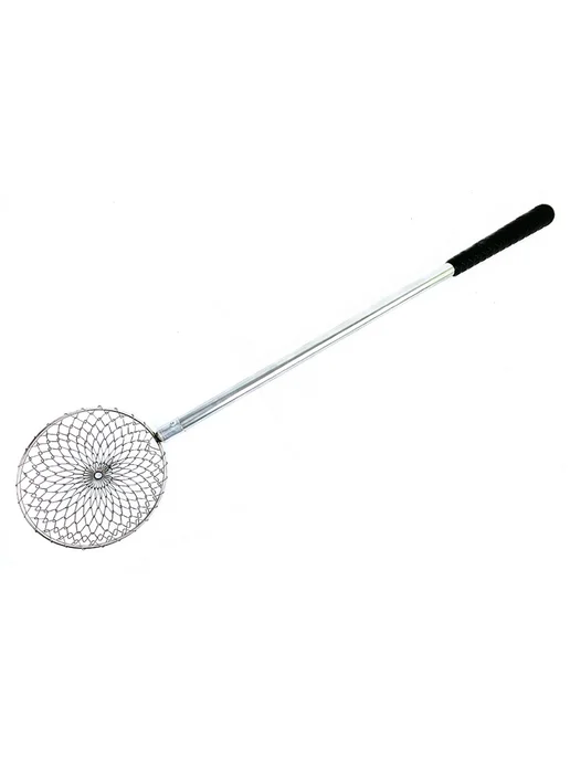 Higashi Черпак с сеточкой ice scoop 14 см, серый