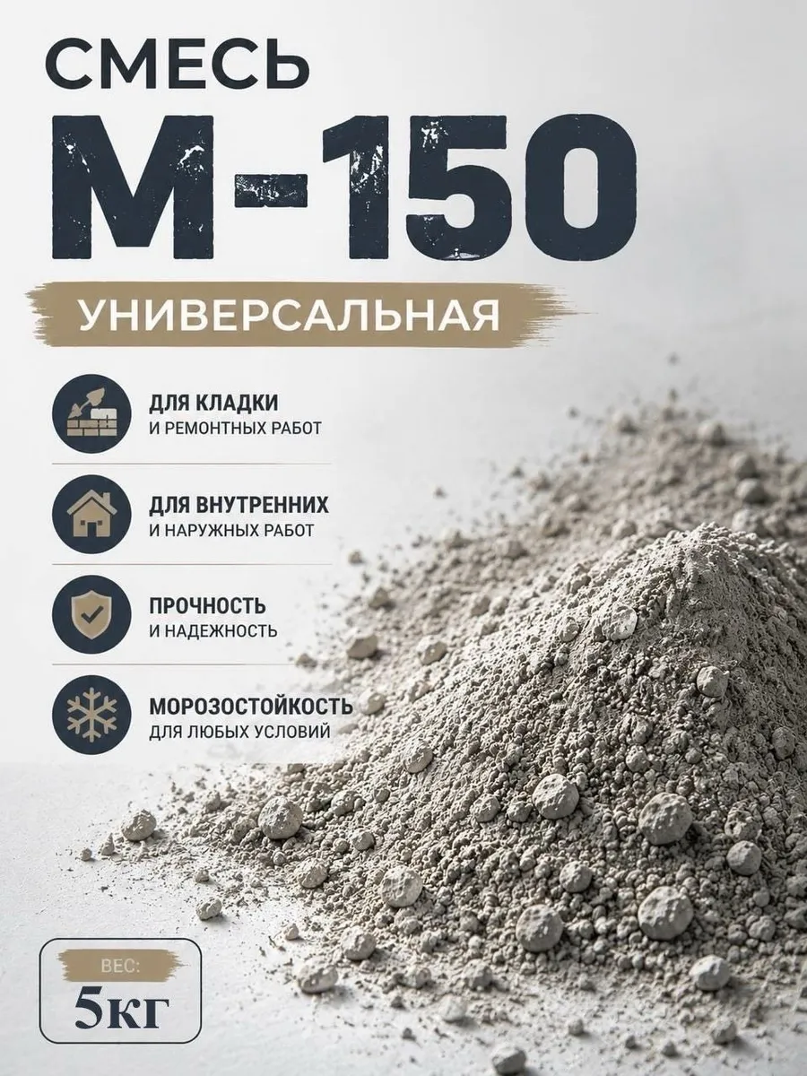 Цементно песчаная смесь М-150