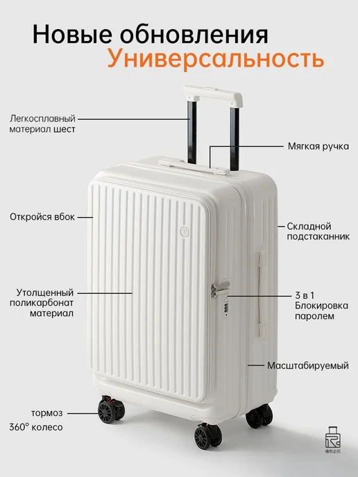Чемодан ABS пластик 55 см 40 л, 40 л, фото 2