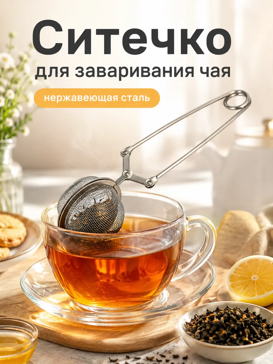 Ситечко для заваривания чая, 15.5 см