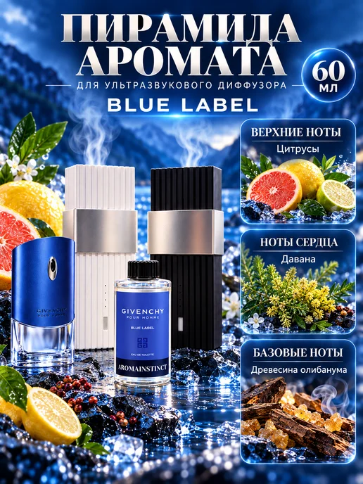 Aromainstinct Сменный блок для аромадиффузора MINI Blue Label, синий, фото 2