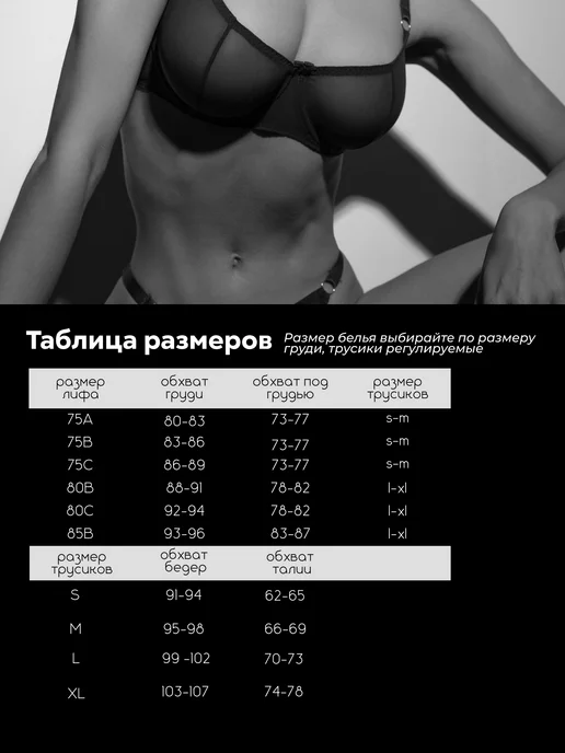 FAVORITKA BRAND Комплект нижнего белья прозрачное сетка, вариант, фото 6