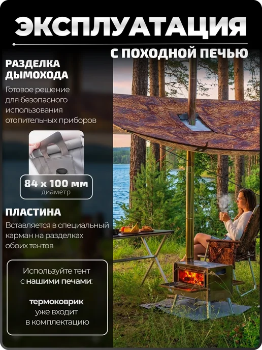 ПФ Берег Тент укрывной для палаток 3х3 м, 3x3 м, фото 7