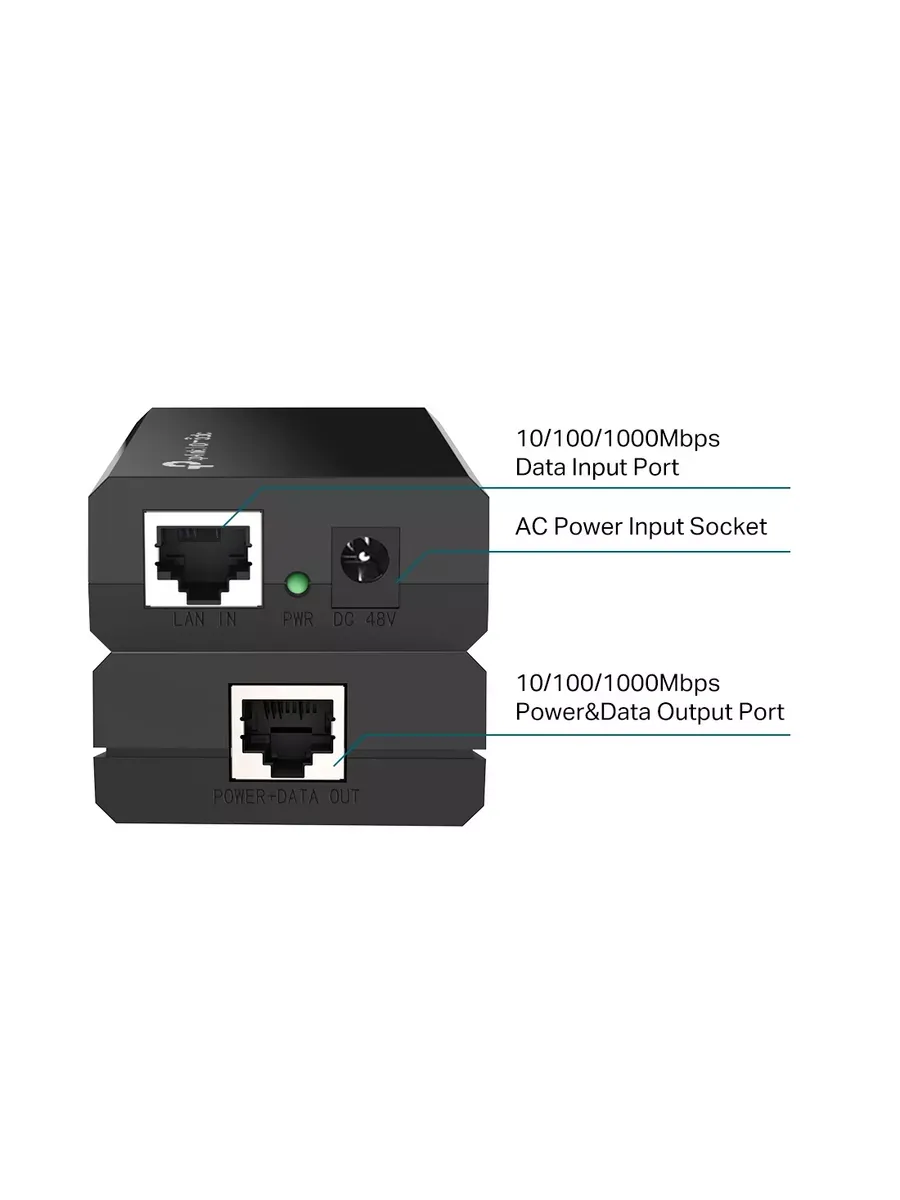 PoE инжектор гигабитный блок питания по витой паре POE150S