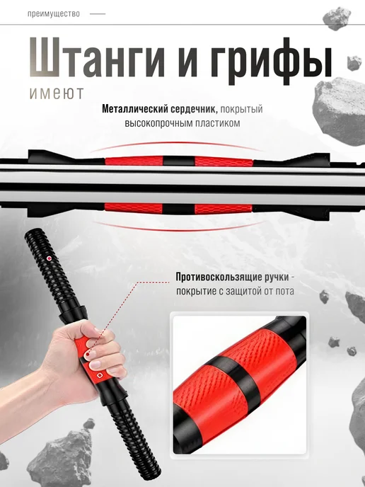 FITROOM Гантели разборные 40 кг набор спортивный инвентарь с штангой, 40 кг, фото 7