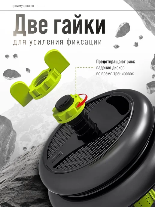 FITROOM Гантели разборные 40 кг набор спортивный инвентарь с штангой, 30 кг, фото 7