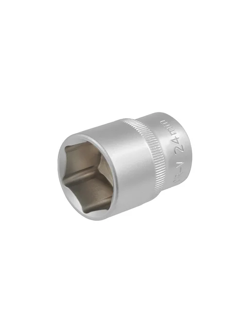 LECAR Головка 1 2 6 граней 24 мм LECAR000411214, серый