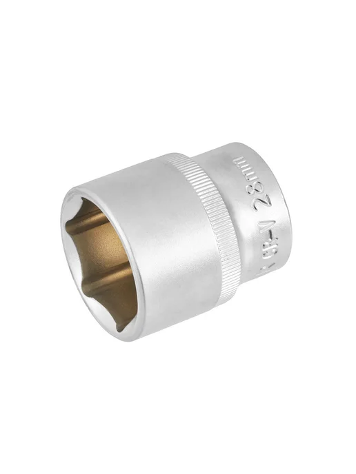 LECAR Головка 1 2 6 граней 28 мм LECAR000451214, серый