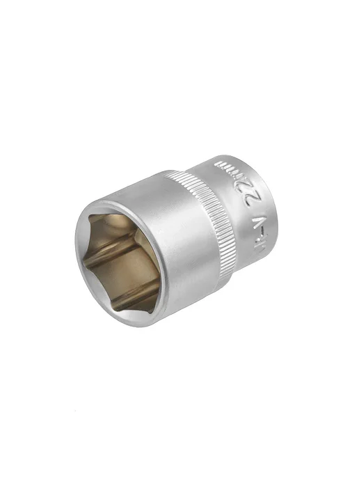 LECAR Головка 1 2 6 граней 22 мм LECAR000391214, серый