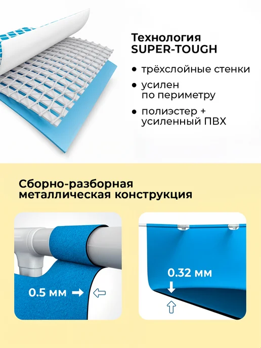 Intex Бассейн каркасный 305х76 см большой, 305x76 см, фото 2